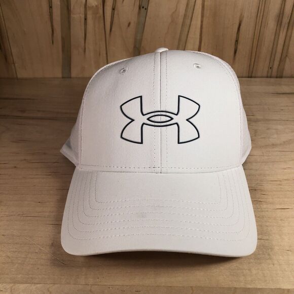 Under Armour Men's UA Iso-Chill Driver Golf Mesh Adjustable Stretch Flex Cap Hat - Picture 1 of 7